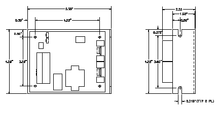 Accel, Decel Card Dimensions