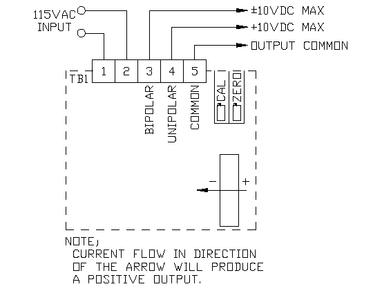 Connections for Current Sensing Board