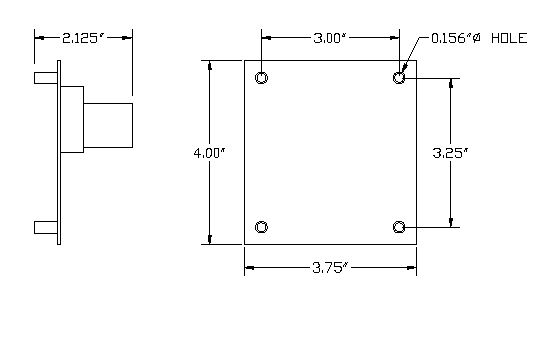 Voltage Sensitive Relay Dimensions