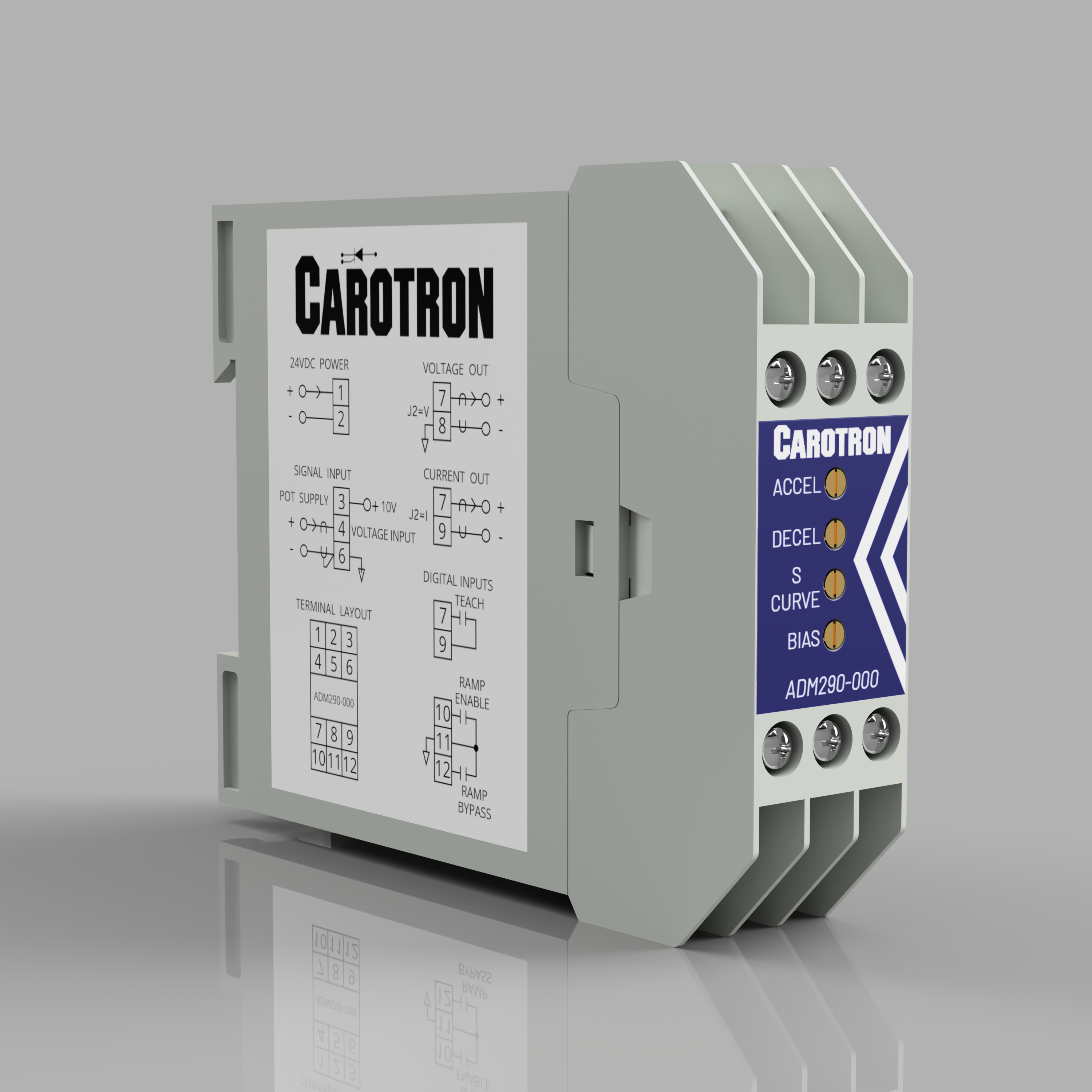 SWITCHTRONIX - Base Carril DIN Relé 2 Circuitos